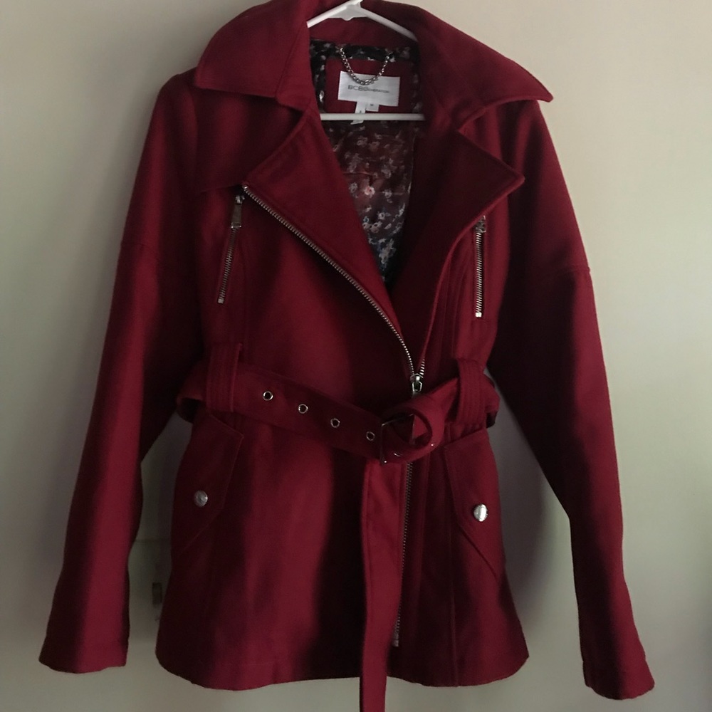 NWT BCBGeneration red coat wool coat